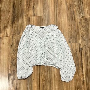 Dynamite polka dot blouse